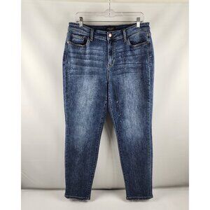Judy Blue Jeans Womens 15/32 Blue Speckles Boyfriend Fit Denim JB82346DK